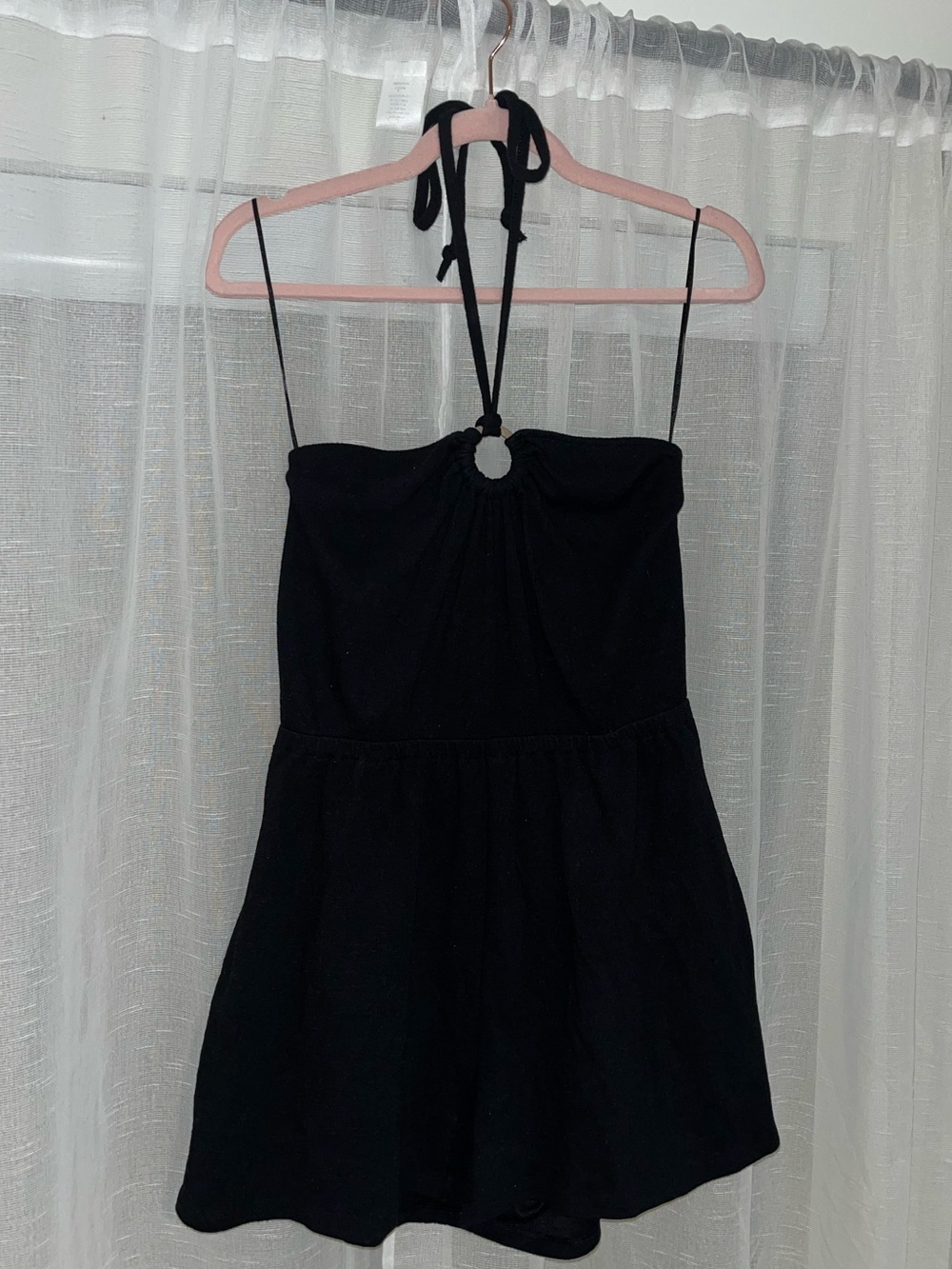 Old Navy Black Halter Romper One-Piece